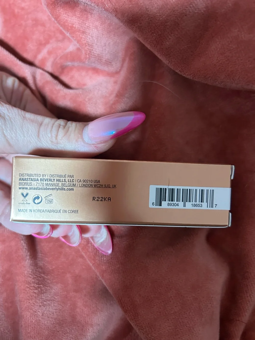 Anastasia Beverly Hills Stick Blush - nectarine – swatched once